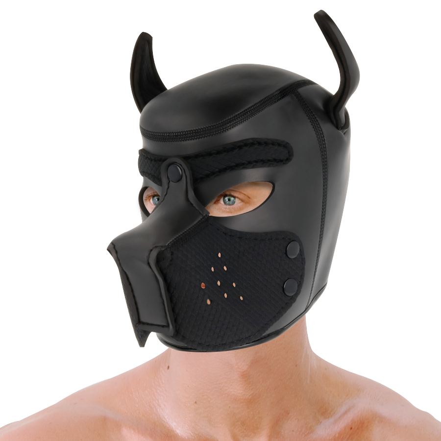 NEOPRENE DOG HOOD WITH REMOVABLE MUZZLE M