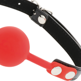 BALL IN SILICONE GAG ROSSO