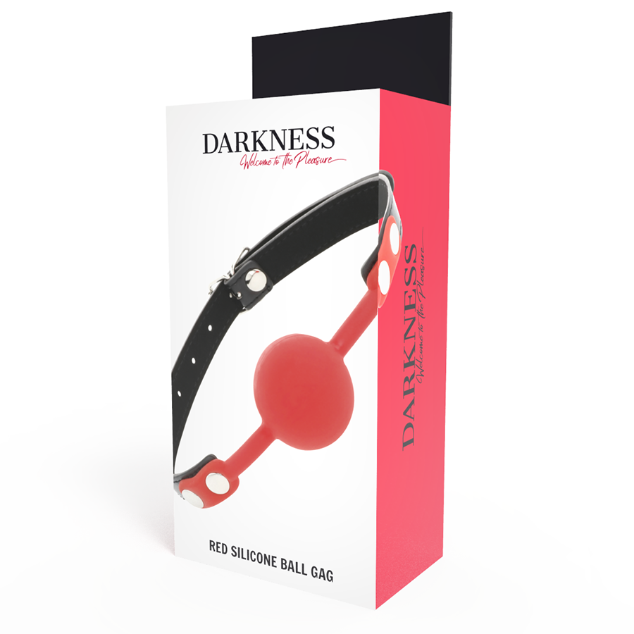 BALL IN SILICONE GAG ROSSO