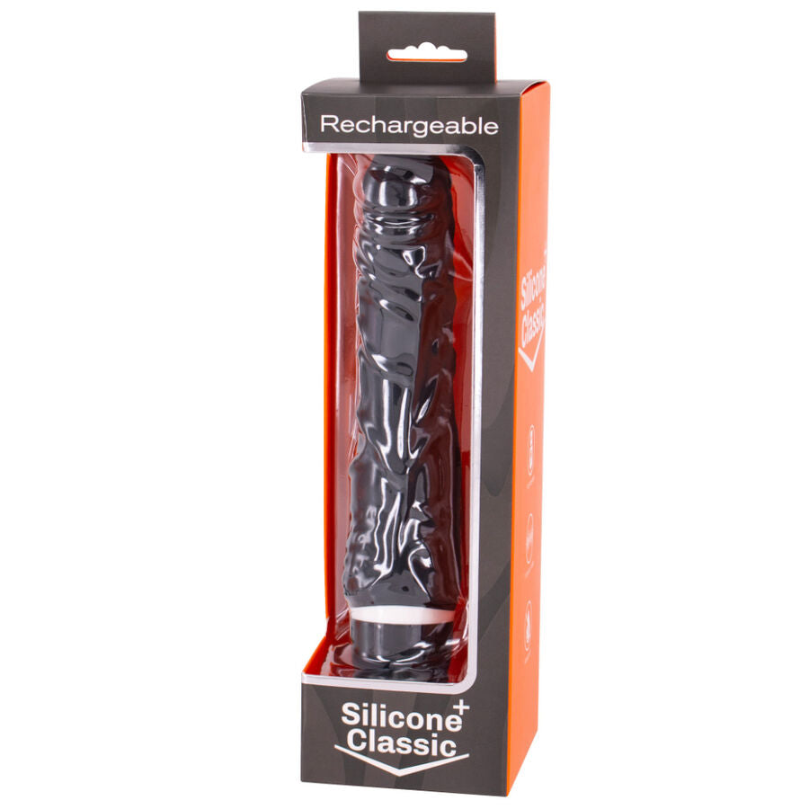 SEVENCREATIONS VIBRATORE NERO RICARICABILE USB 7V 21CM
