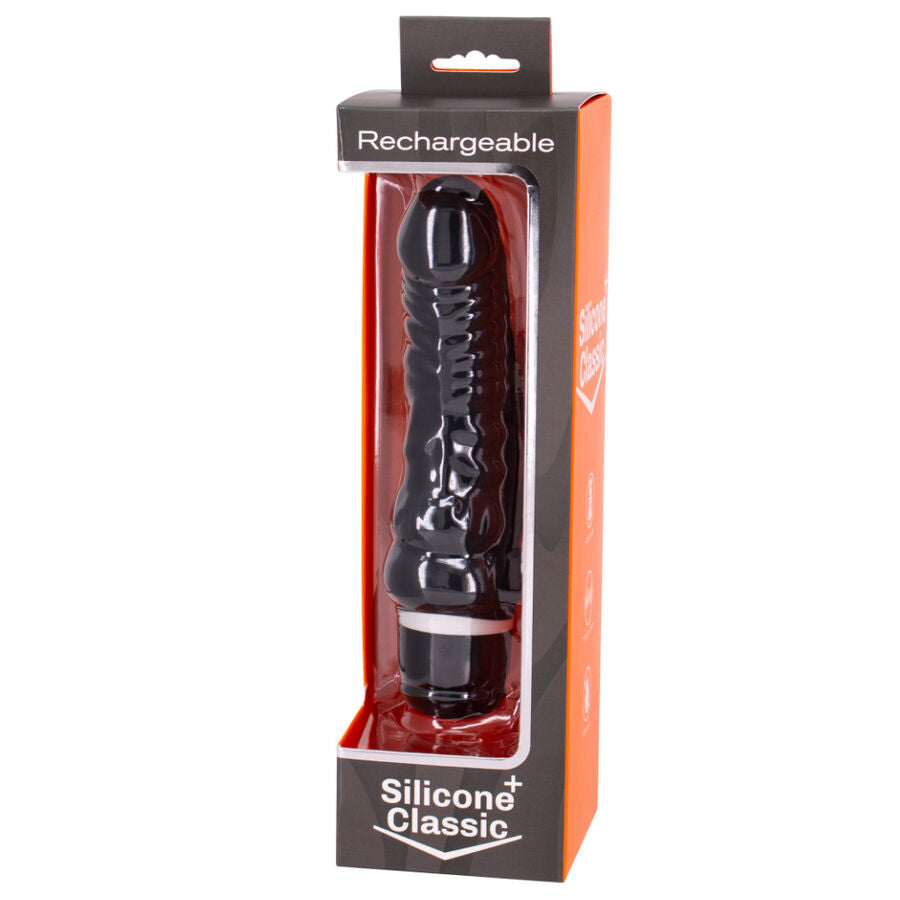 SEVENCREATIONS VIBRATORE NERO RICARICABILE USB 7V 18CM